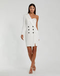 One Sleeve Tuxedo Dress