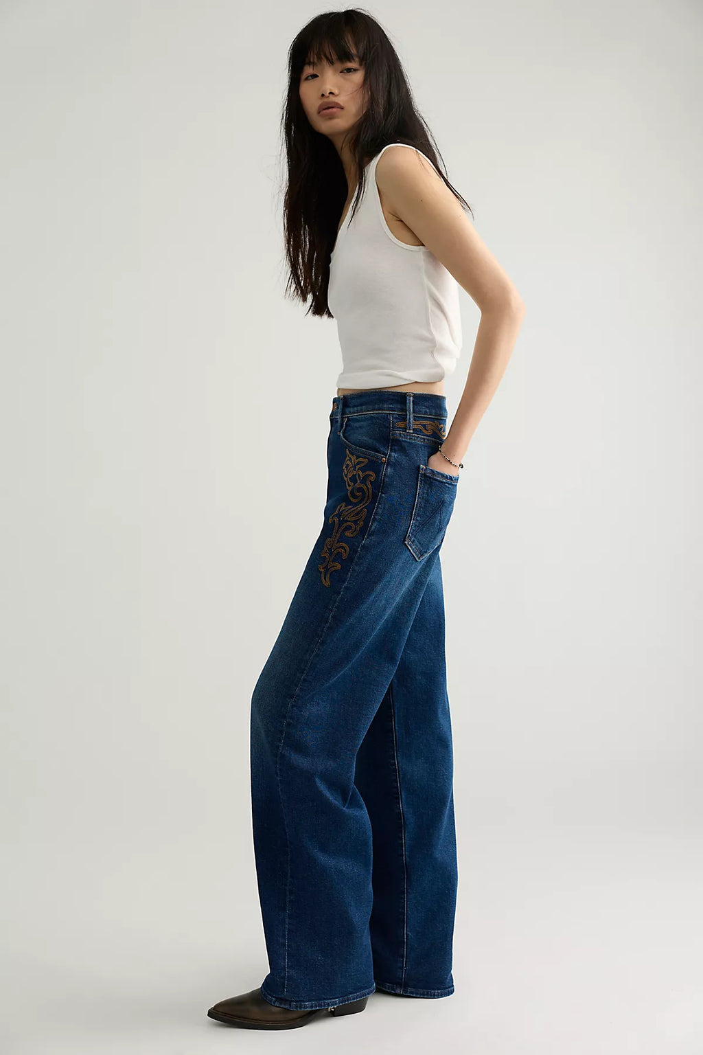 MOTHER The Dodger Sneak Jeans
