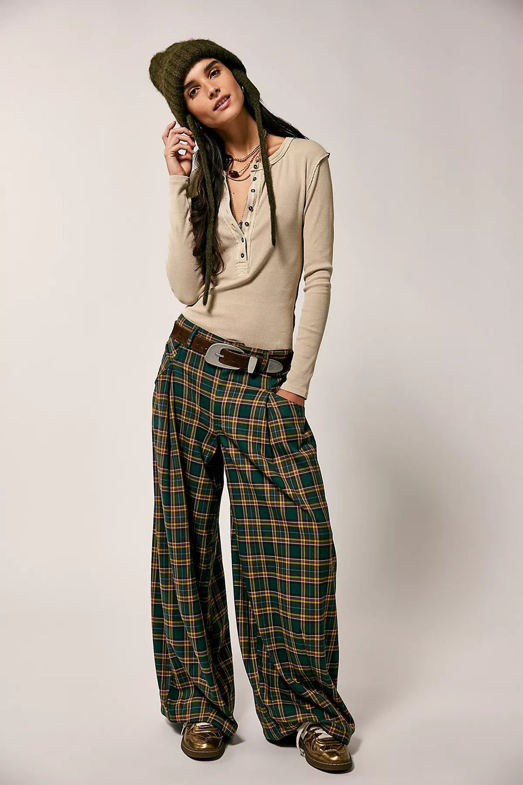 About It Baggy Wide-Leg Trousers