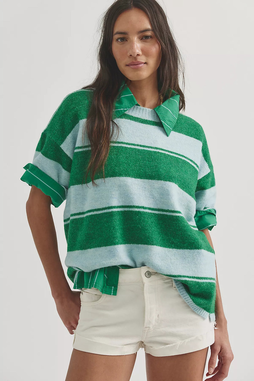 Margot Stripe SoftSpun Sweater Tee