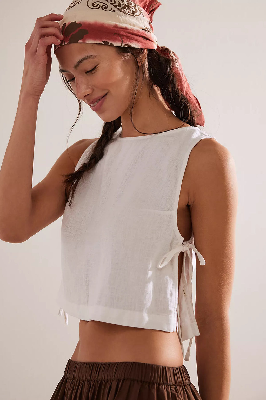 Nora Cotton-Linen Top