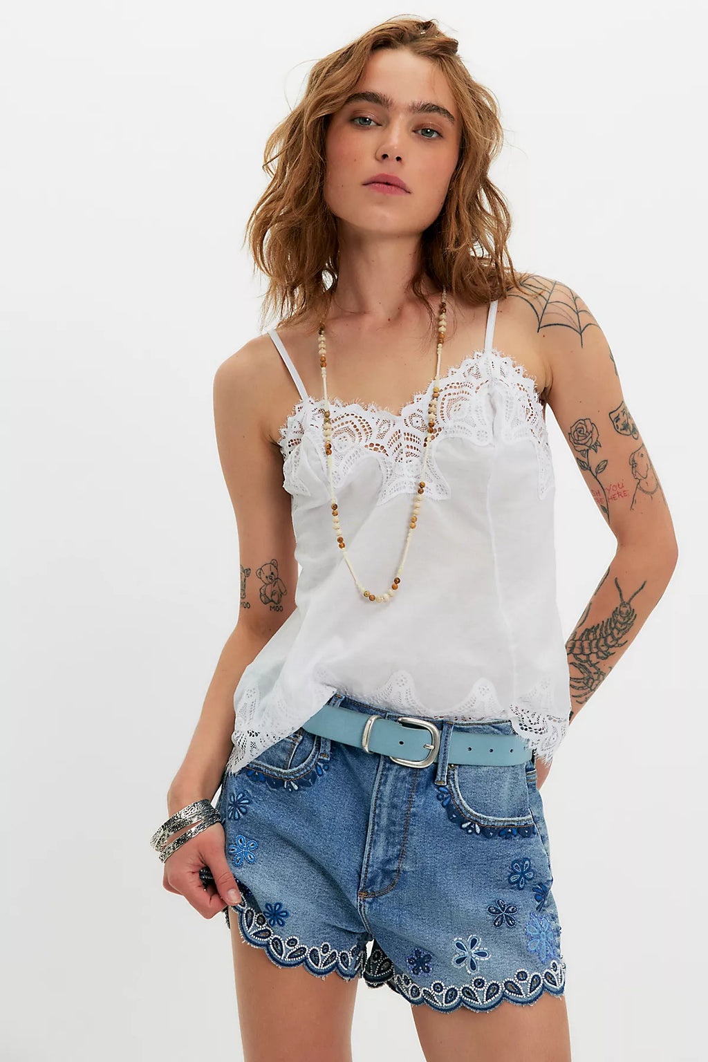 Driftwood Goldie Embroidered Shorts