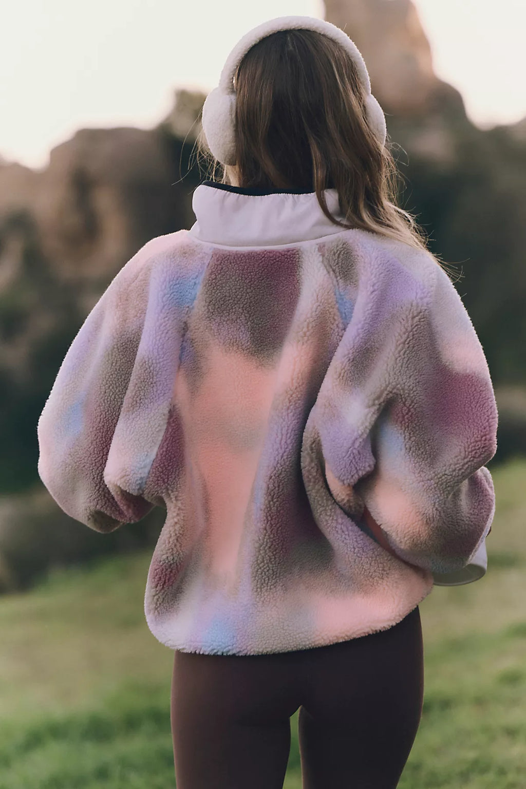 Hit The Slopes Printed Fleece Pullover