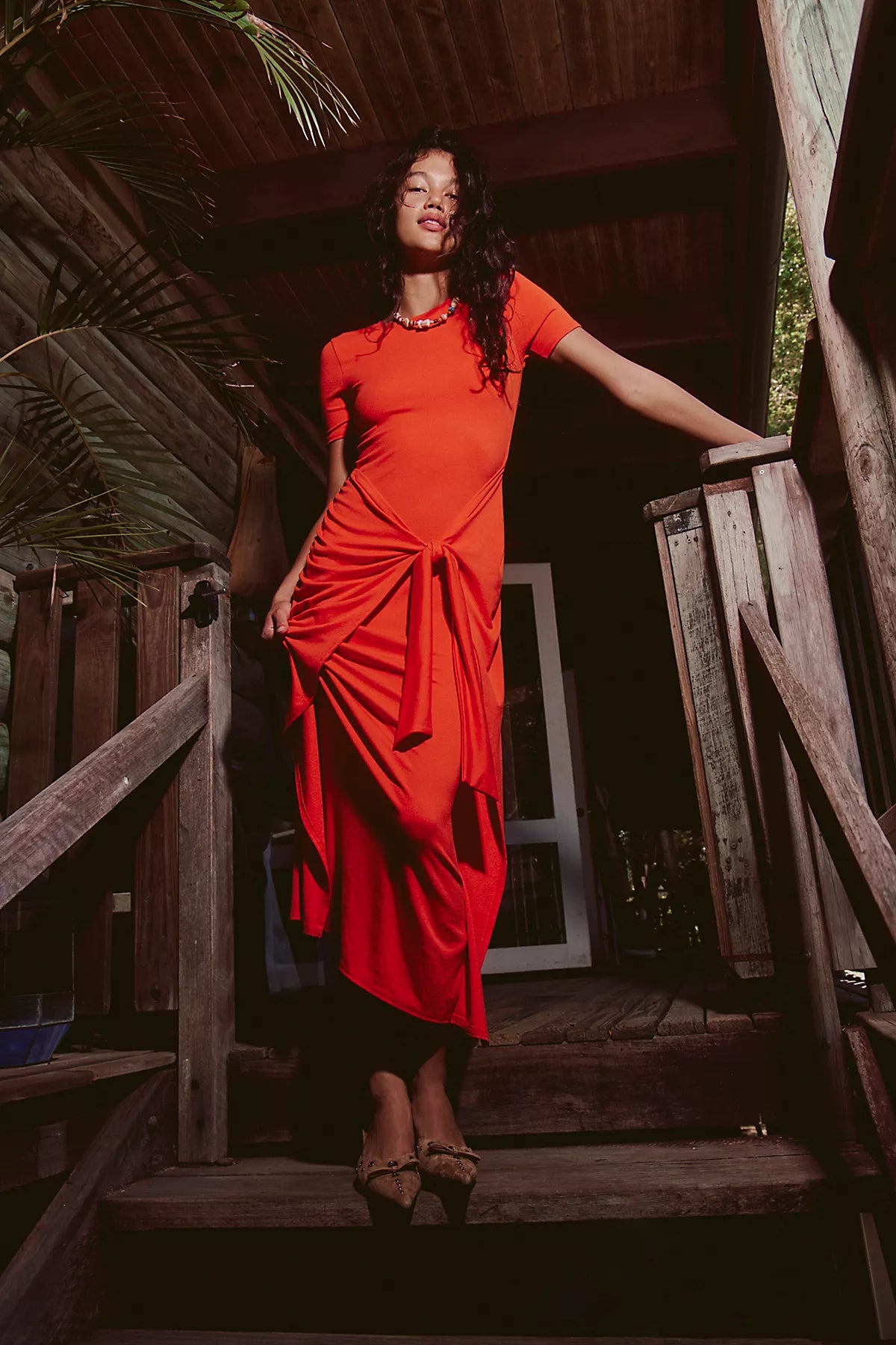 Good Feels Short-Sleeve Maxi Dress