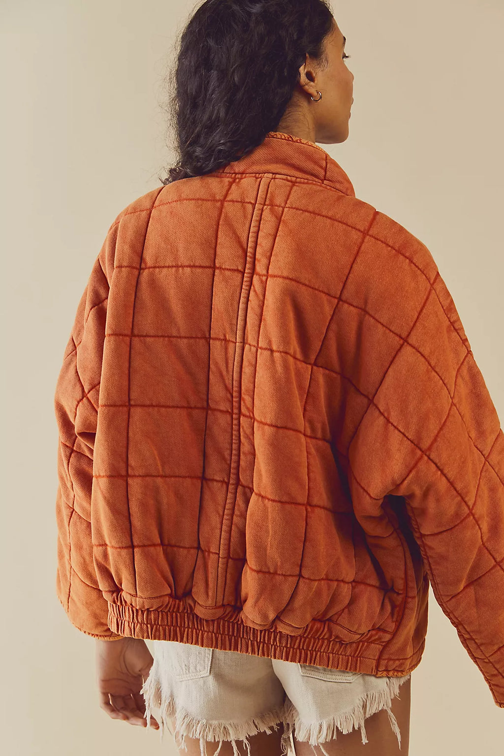 Dolman Quilted Knit Jacket