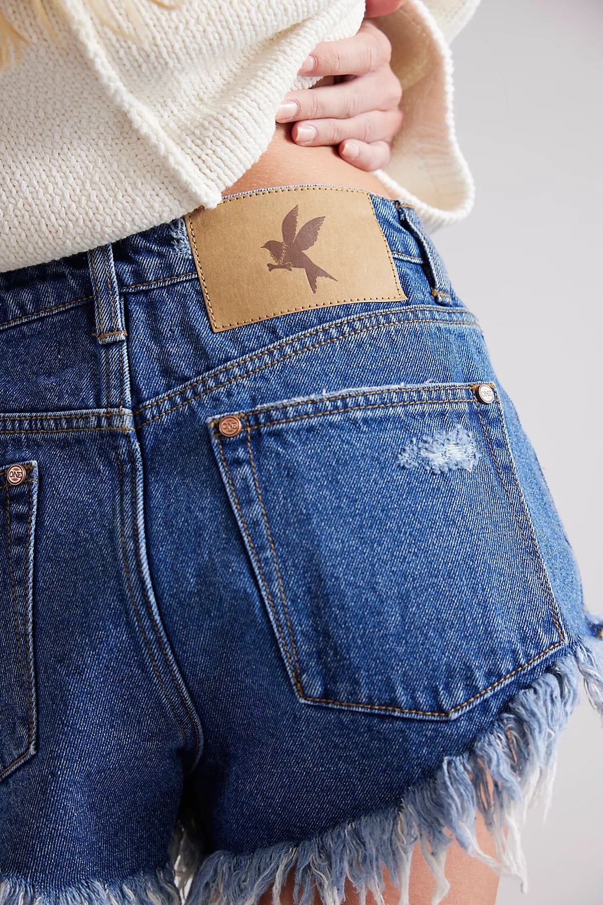 OneTeaspoon Renegades High-Waisted Denim Shorts