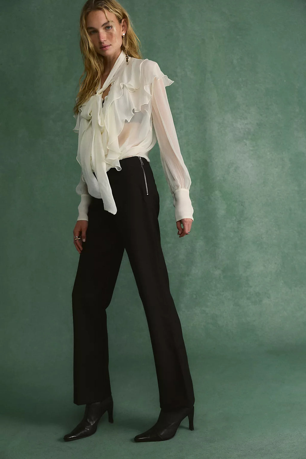 Friction Bootcut Trousers