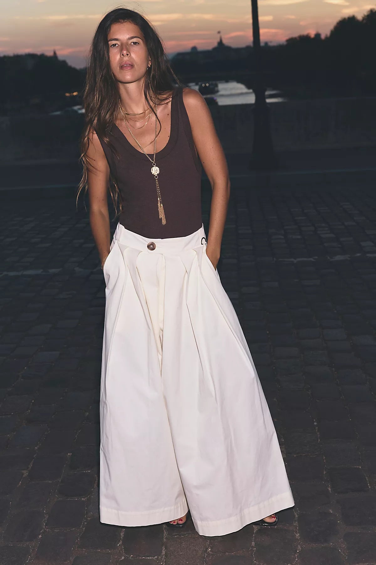 Lasting Impression Wide-Leg Trousers