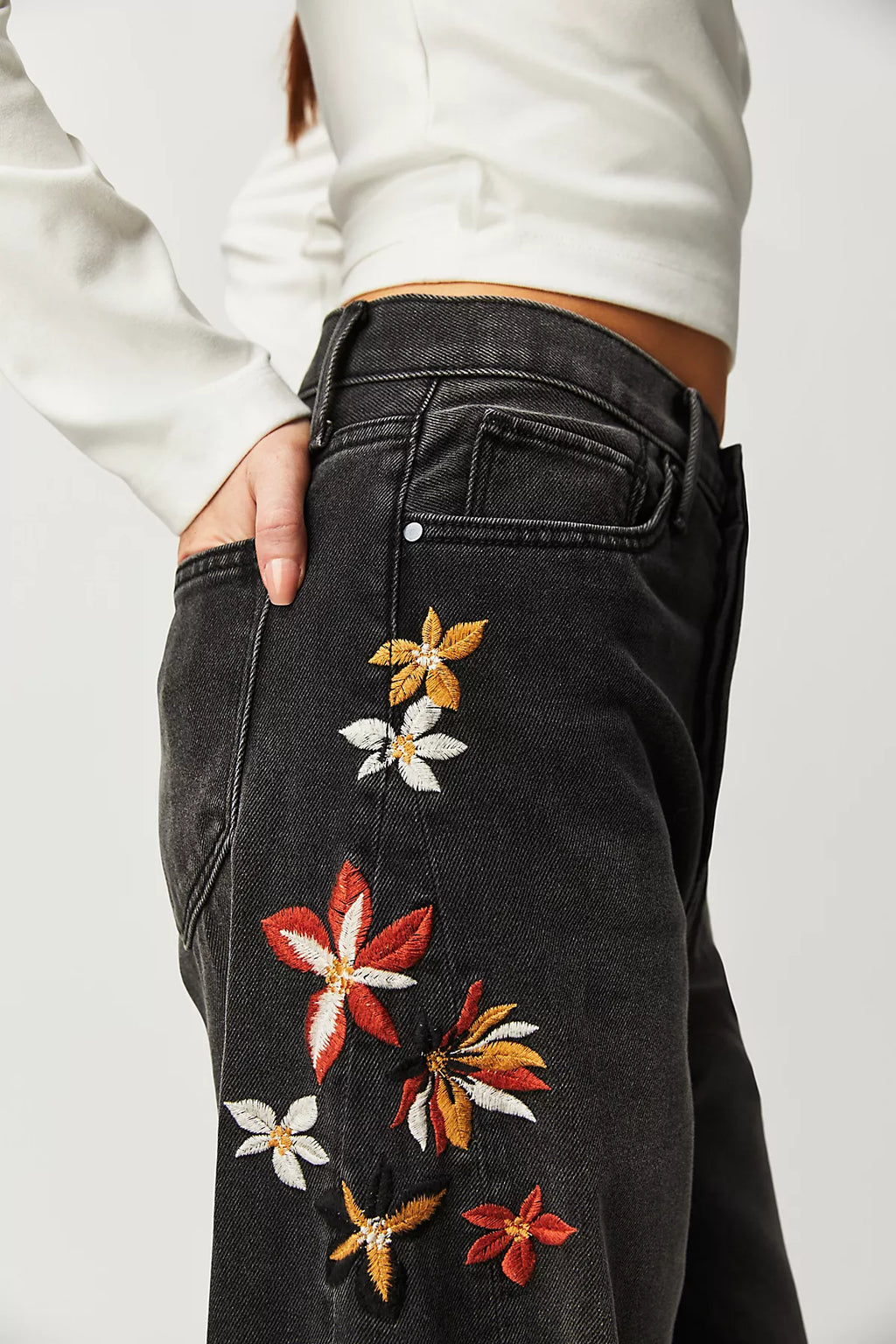 Driftwood Parker Embroidered Jeans