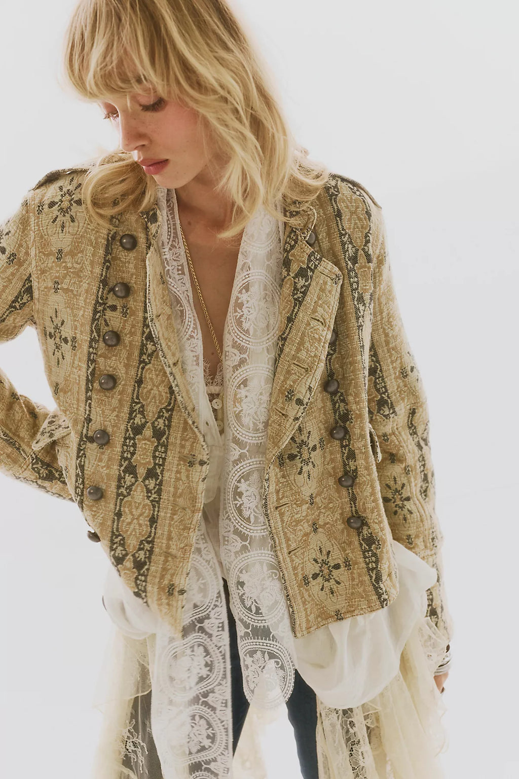 Lotty Jacquard Band Jacket