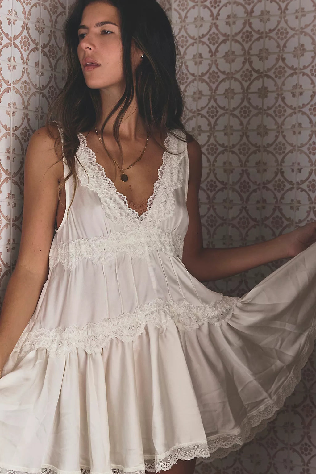 In This Groove Mini Slip Dress