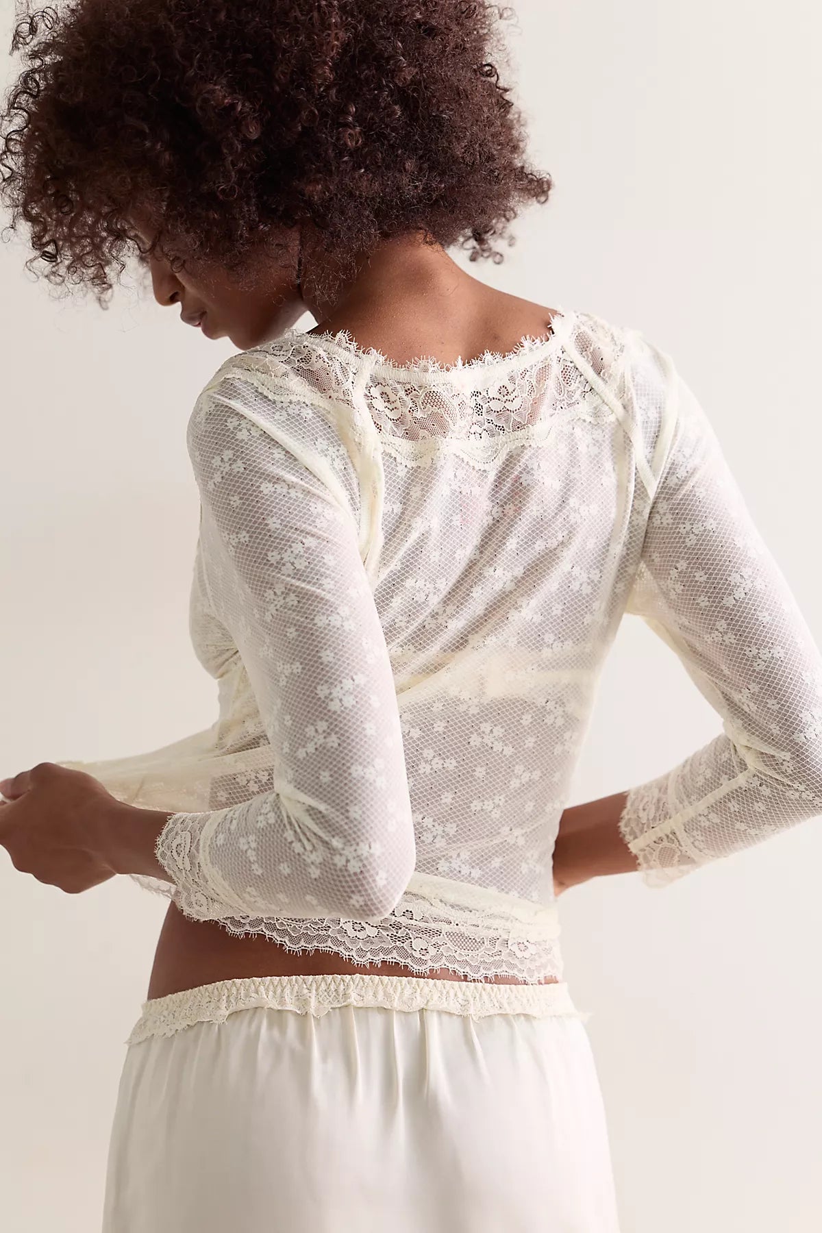 Lace Me Twice Layering Top