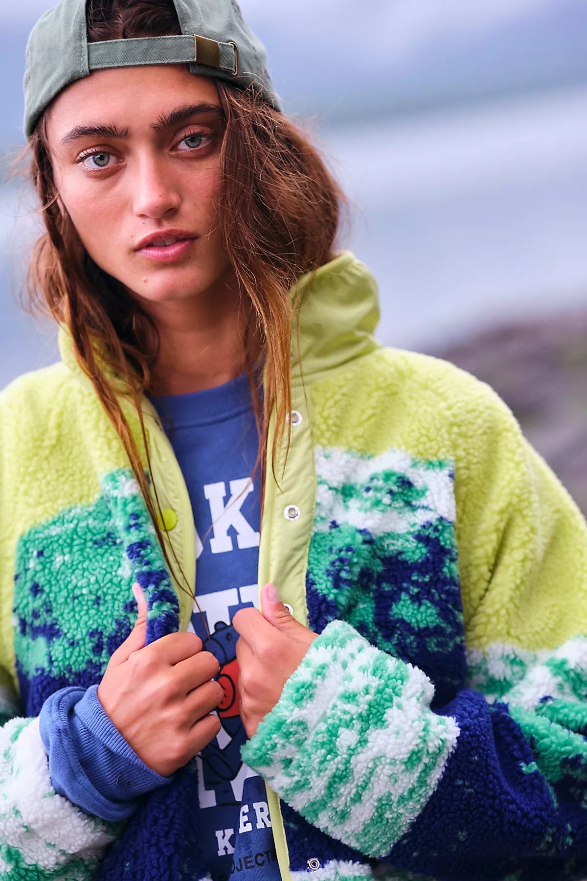 Hit The Slopes Printed Fleece Jacket