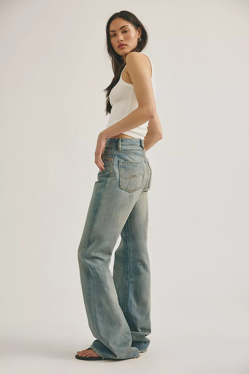Denimist Dena Mid-Rise Flare Jeans