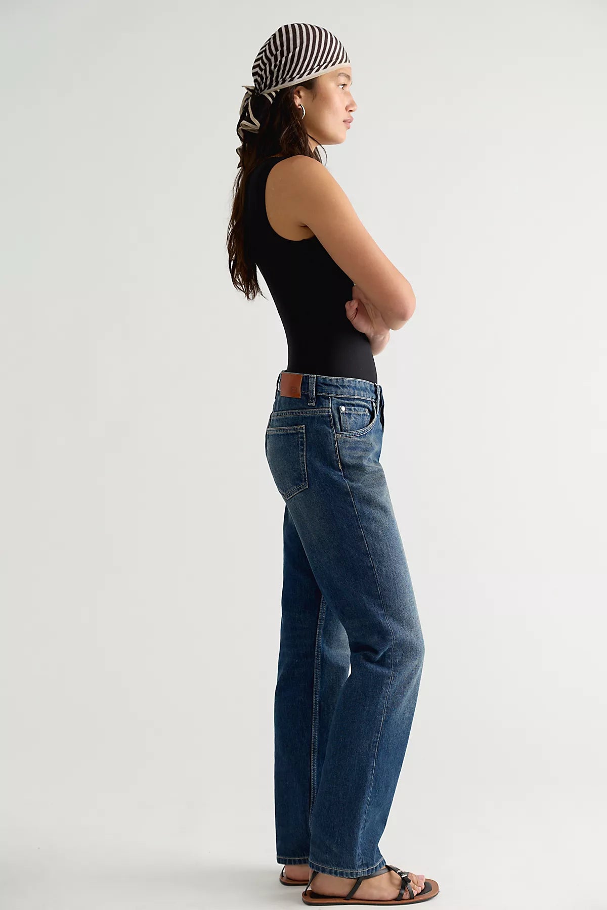 EB Denim Ariel Mid-Rise Wedgie Jeans