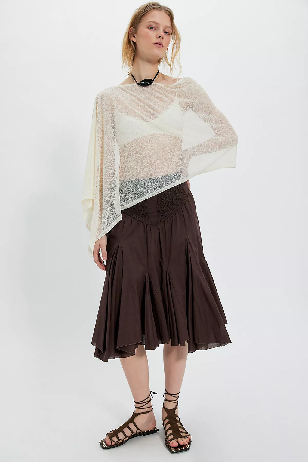 FP One Frida Godet Midi Skirt