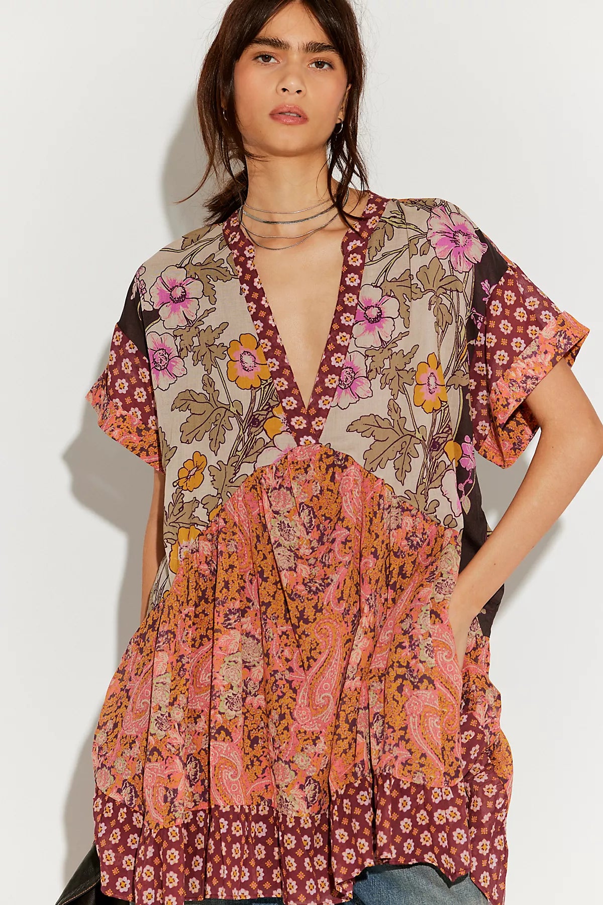 Agnes Printed Mini Dress