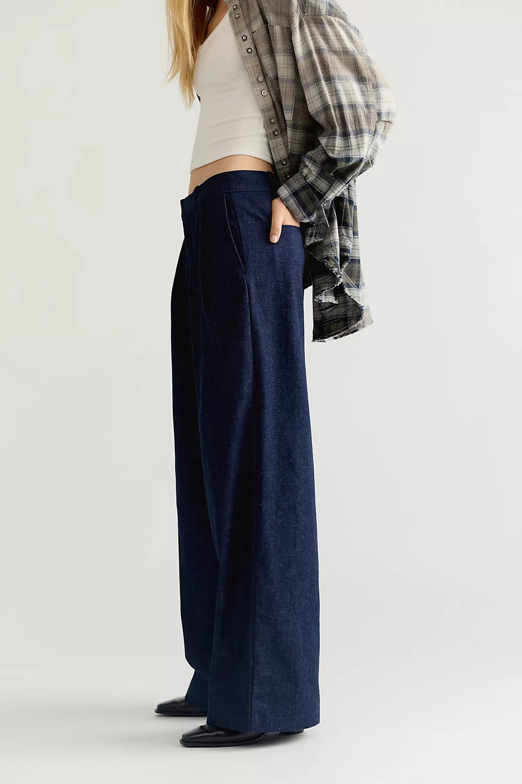 Levi's Blue Tab Denim Pleat Trouser Jeans