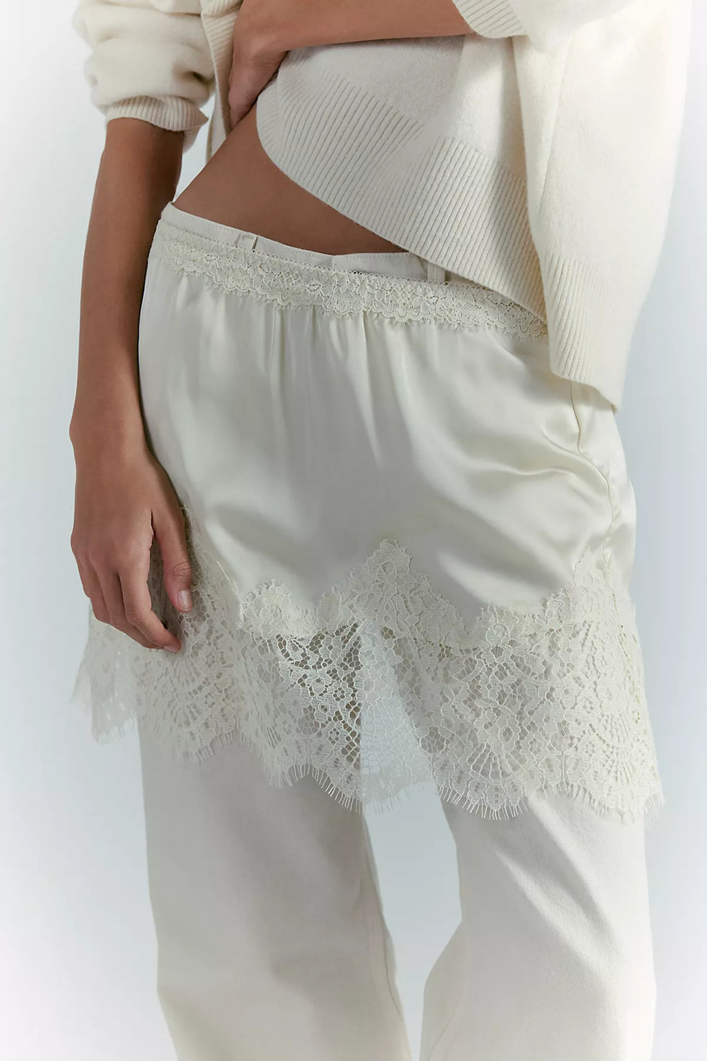 Meet Me In The Middle Mini Slip Skirt