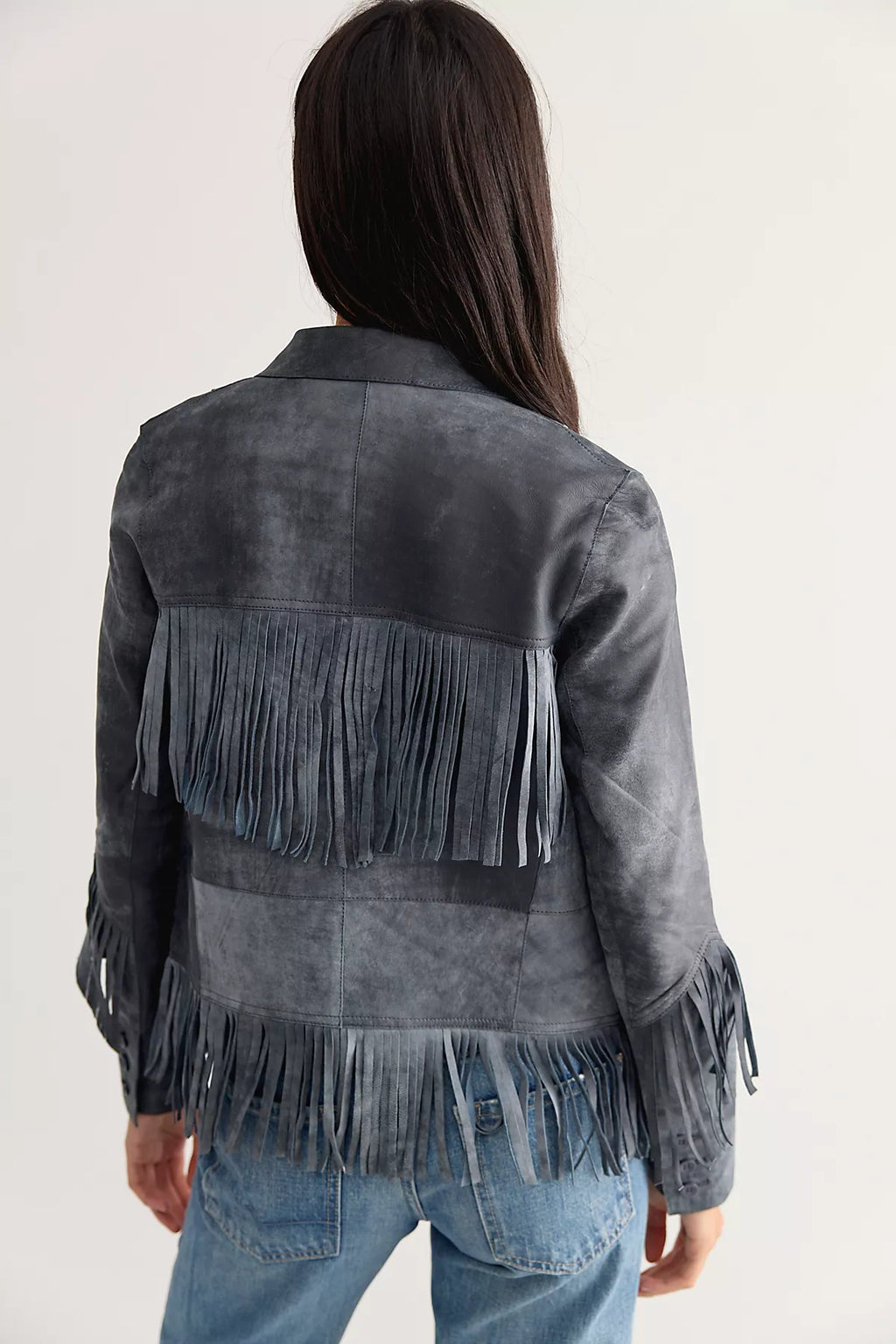 JAKETT Annie Distressed Leather Jacket
