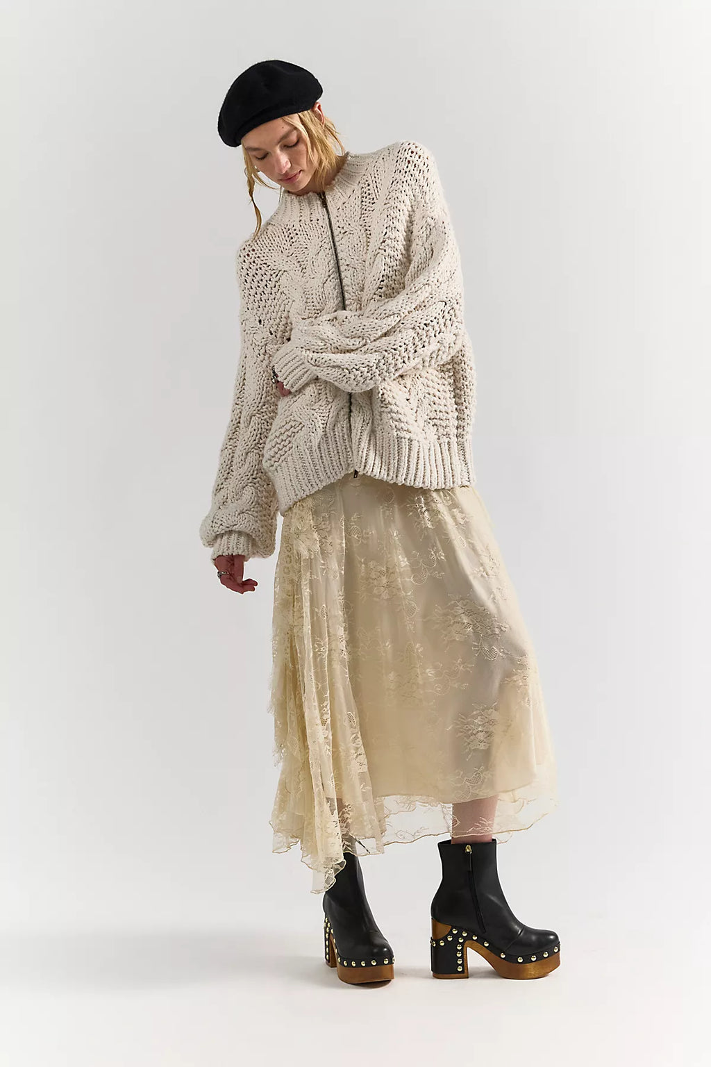 Lola Cable Knit Cardi