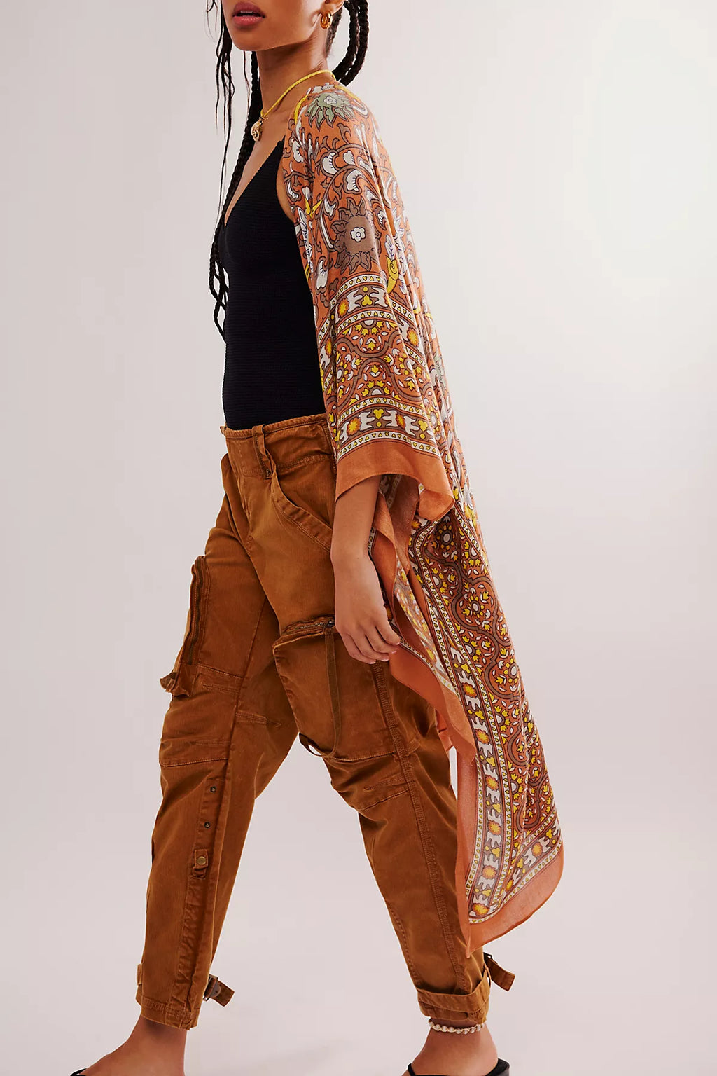Magic Dance Border Print Duster