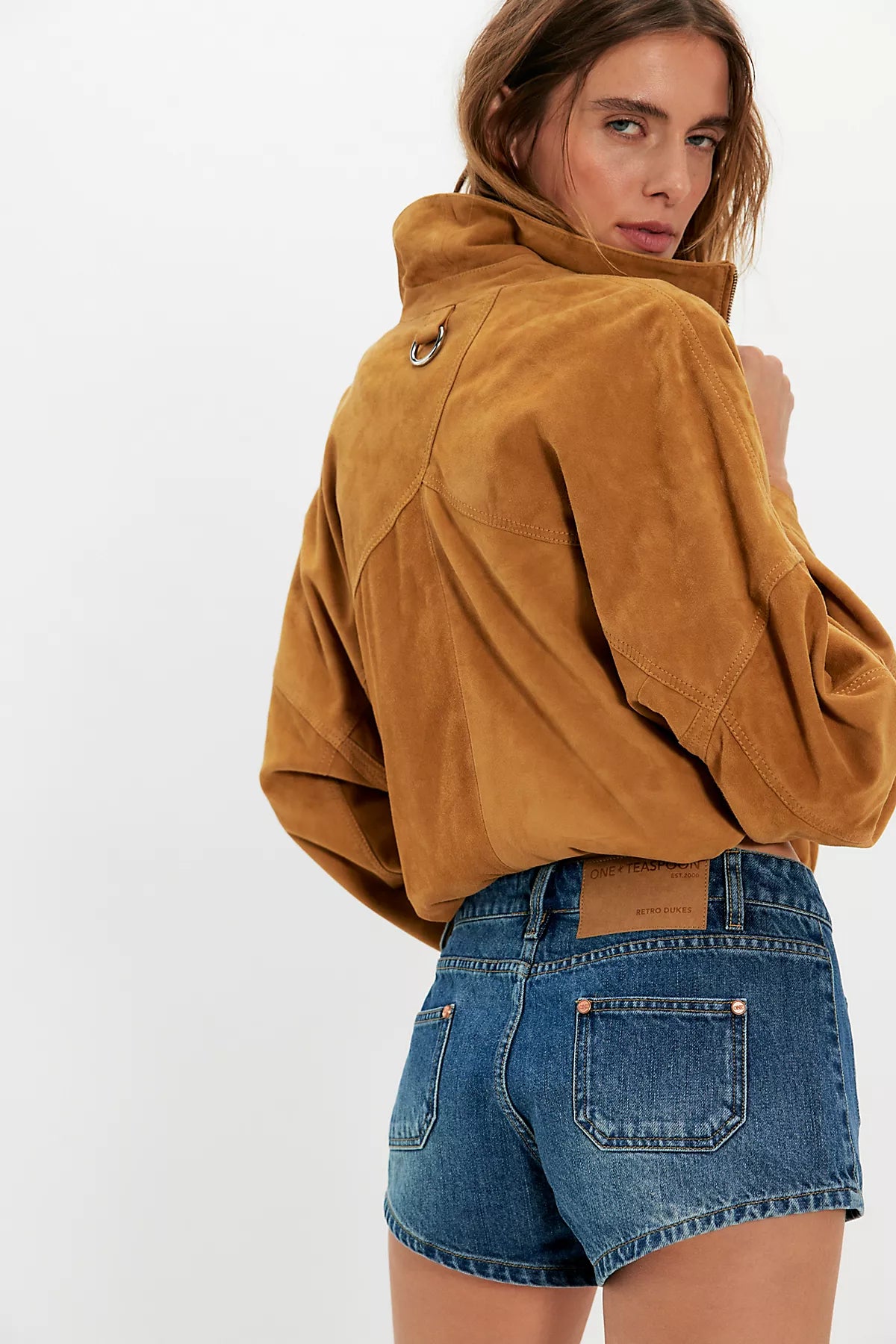 OneTeaspoon Retro Dukes Low-Waist Mini Shorts