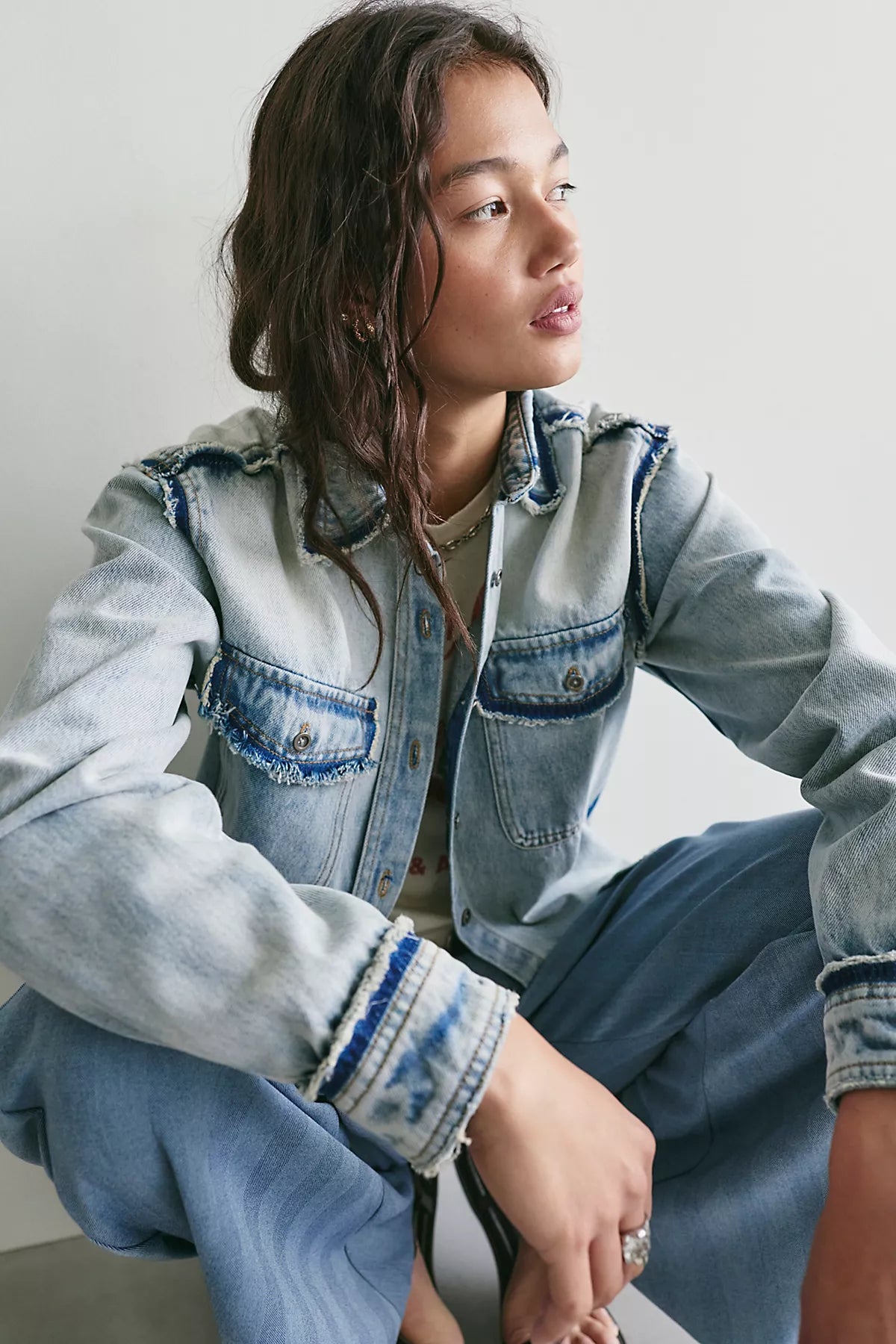 OneTeaspoon Split Party Everyday Button Down Shirt