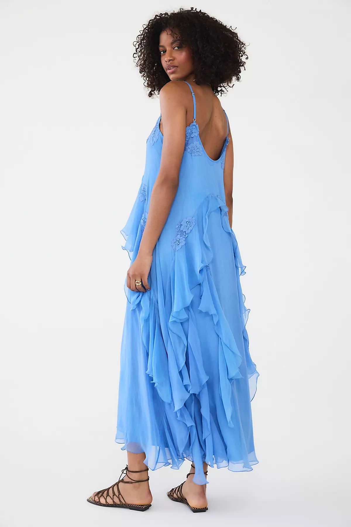 Nigel Preston Floating Angel Chiffon Maxi Dress