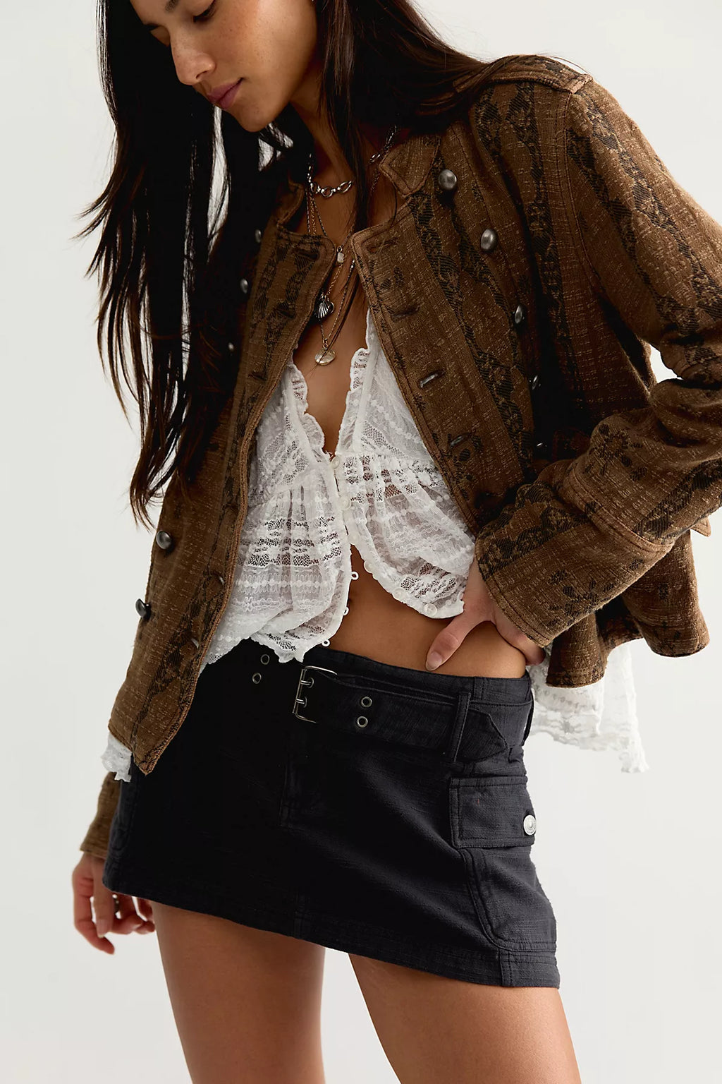 Lotty Jacquard Band Jacket