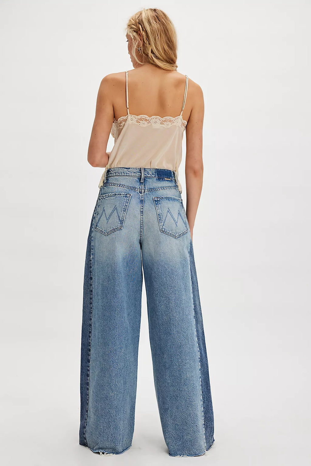 MOTHER The Pipe Dream Button Heel Jeans