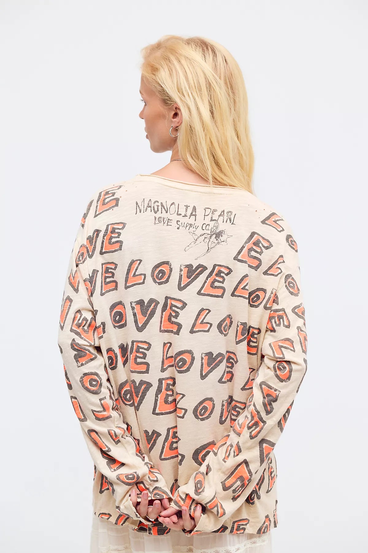 Magnolia Pearl All Over Love Viggo Printed Long-Sleeve Top