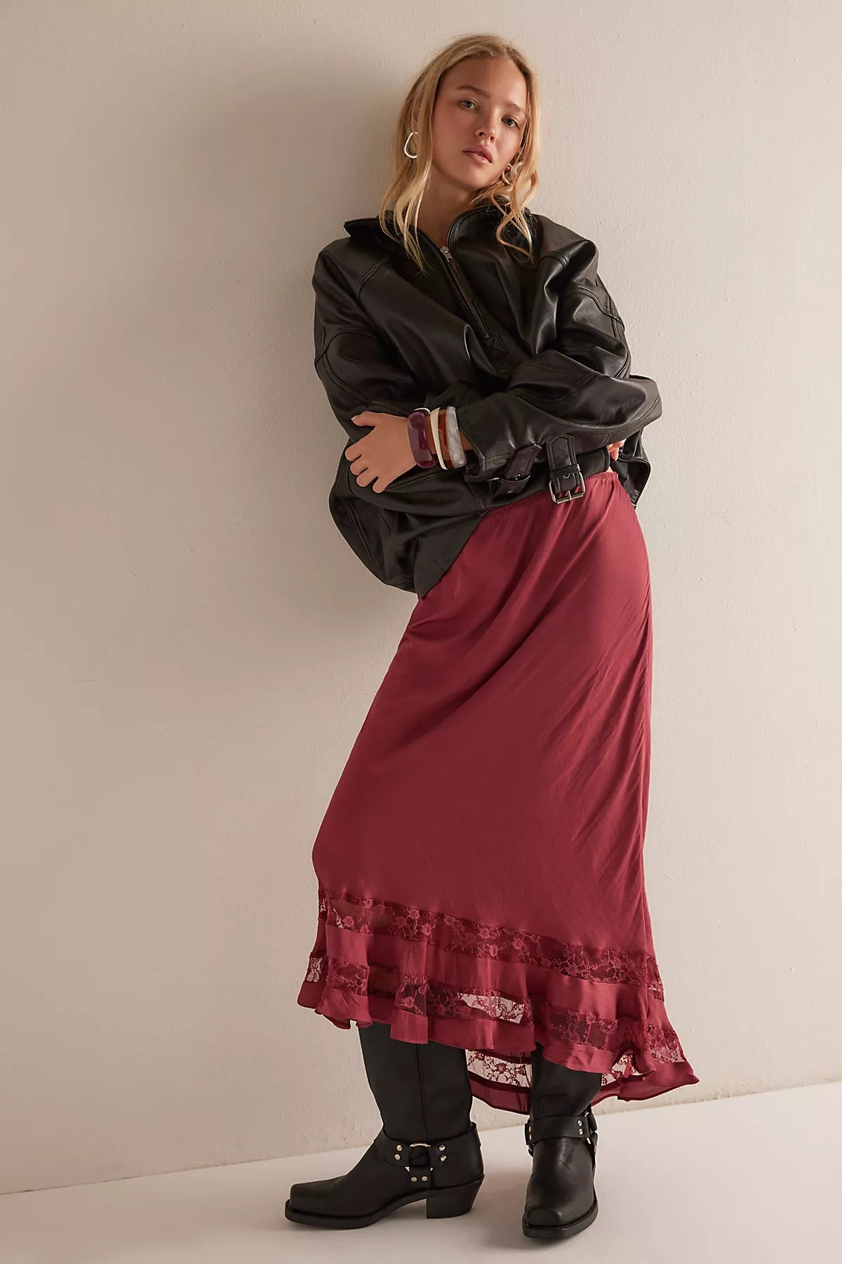 Long Lost Lover Maxi Slip Skirt
