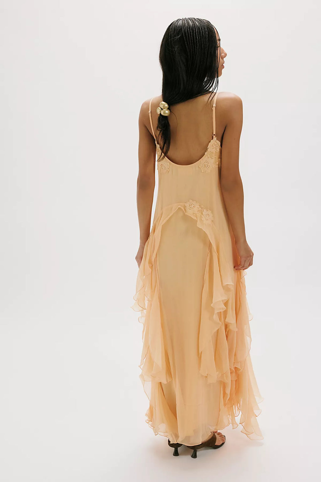 Nigel Preston Floating Angel Chiffon Maxi Dress