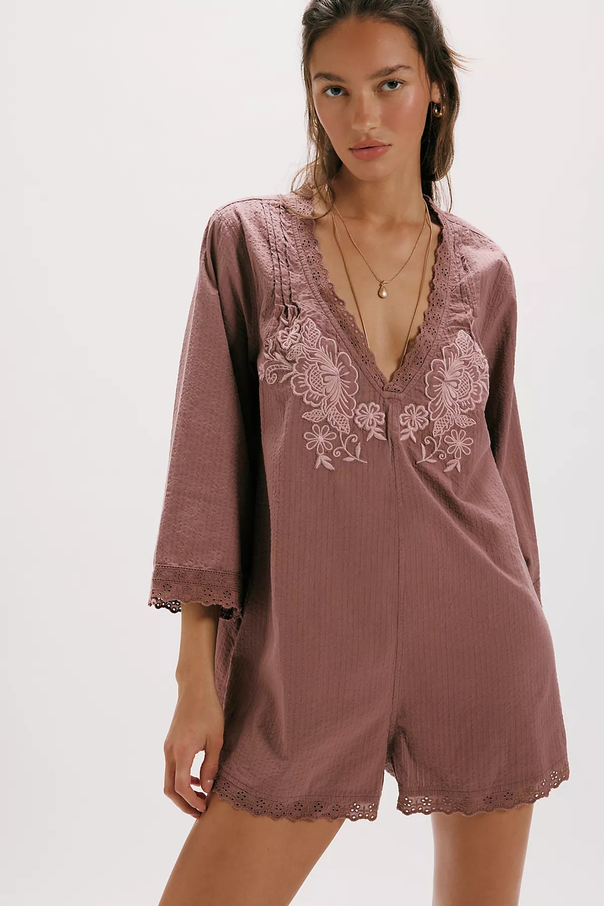 Cawley Embroidered Romper