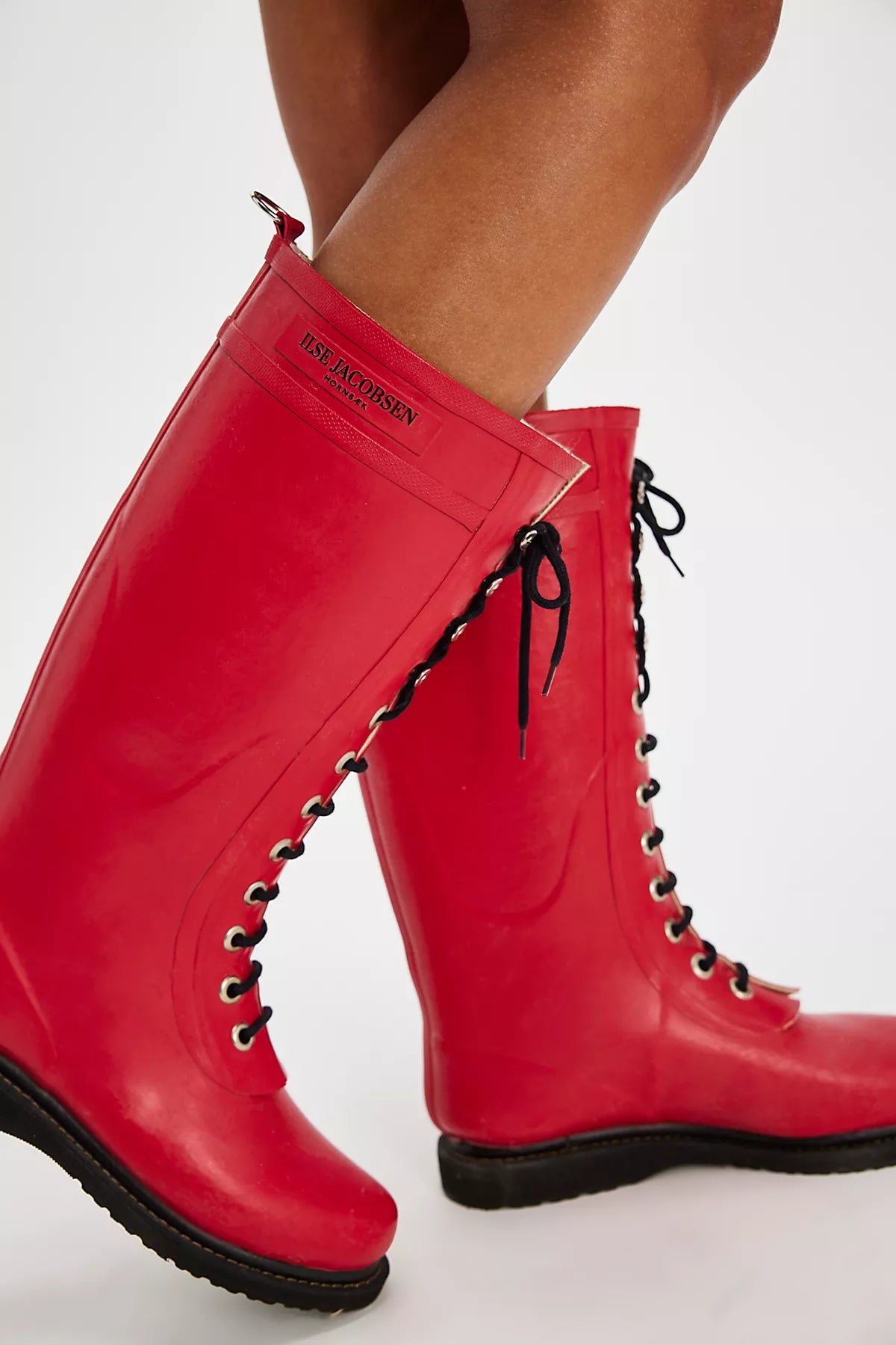 Ilse Jacobsen Lace-Up Rain Boots