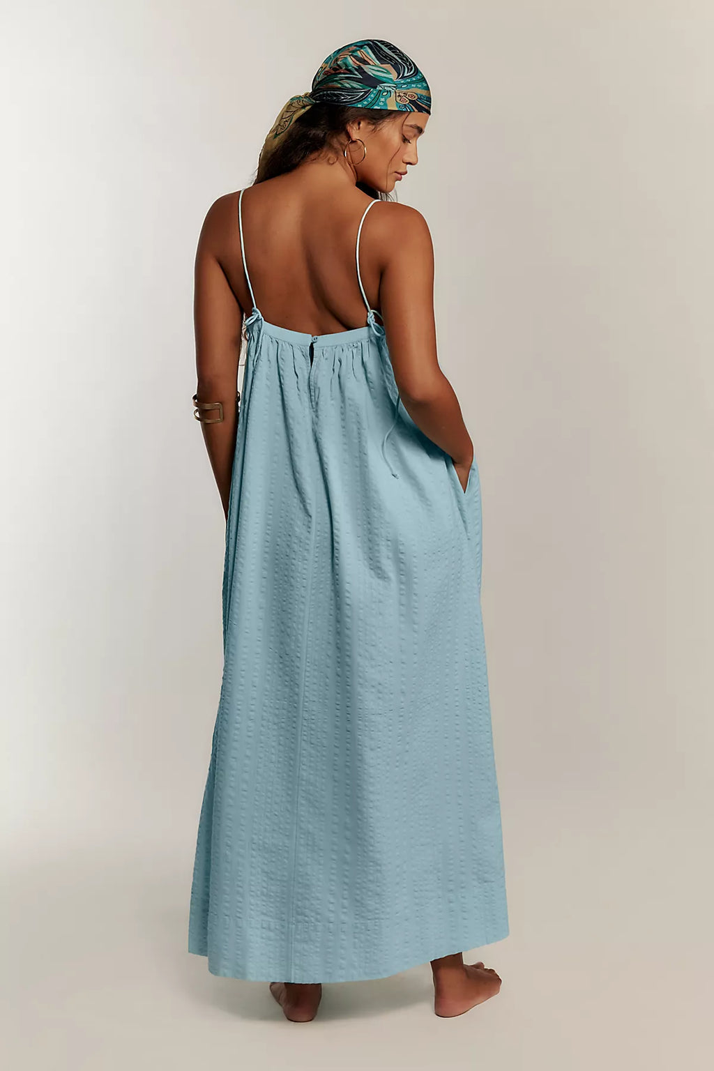 Marisol Textured Cotton Maxi Dress