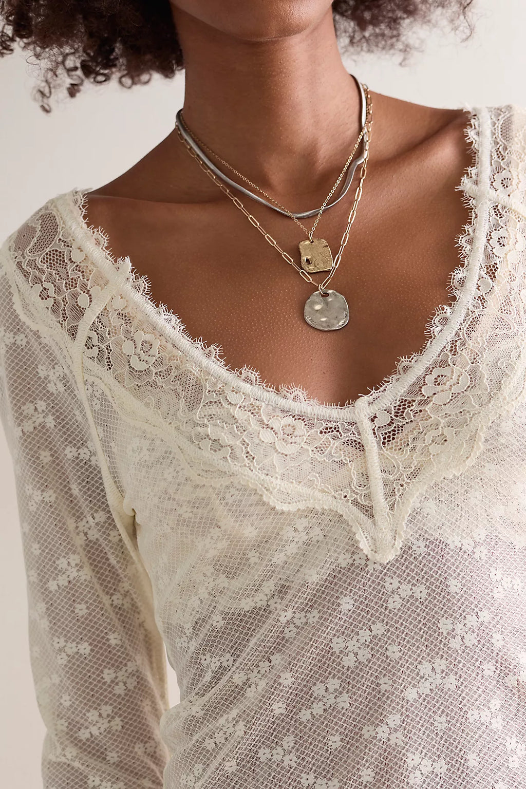 Lace Me Twice Layering Top