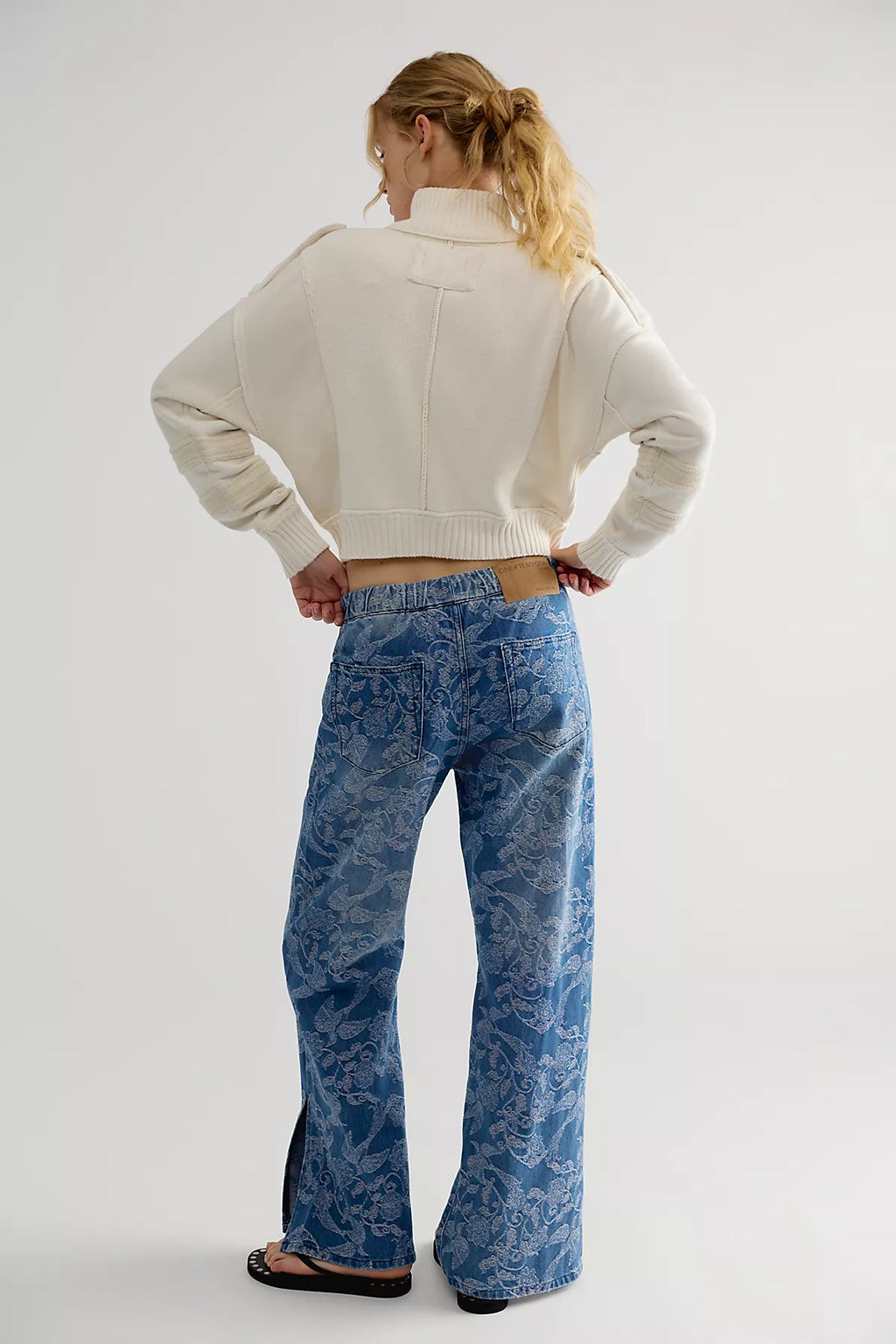 OneTeaspoon Roadhouse Pull-On Wide-Leg Jeans