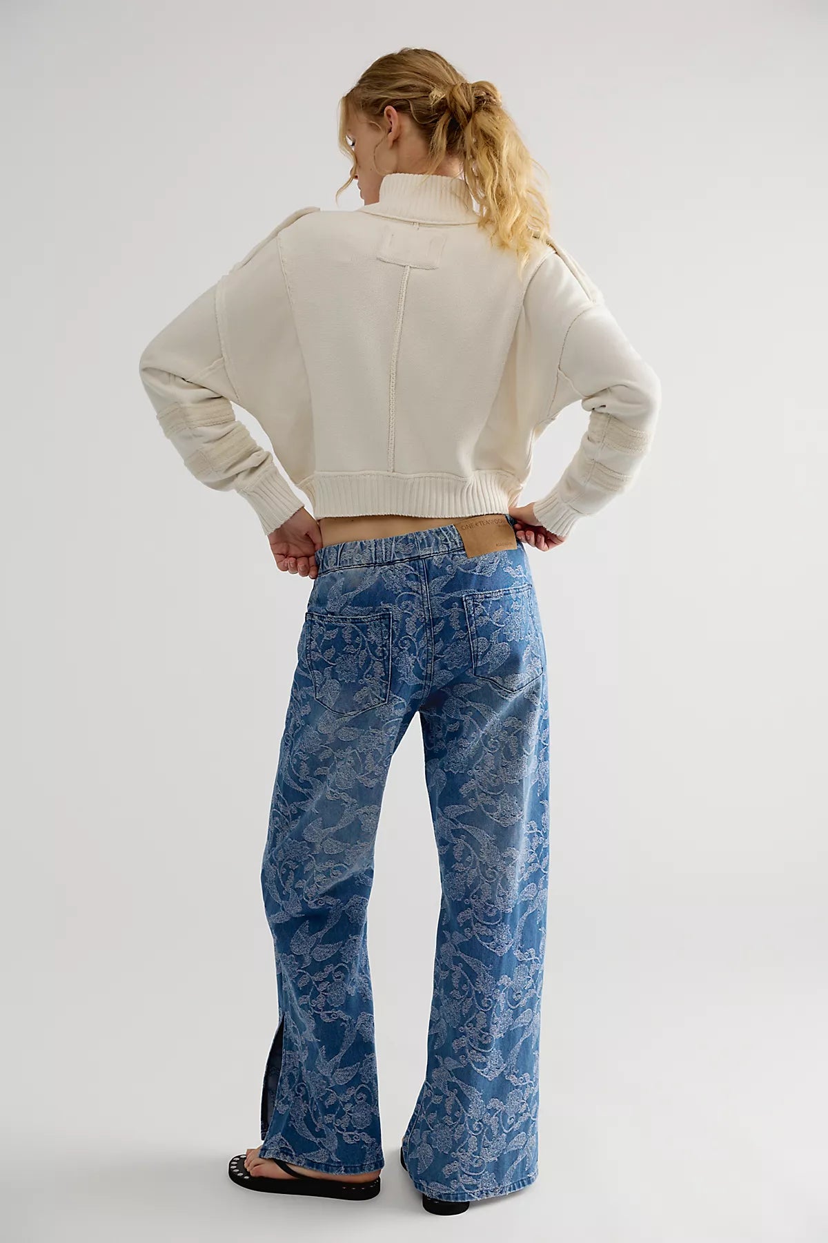 OneTeaspoon Roadhouse Pull-On Wide-Leg Jeans