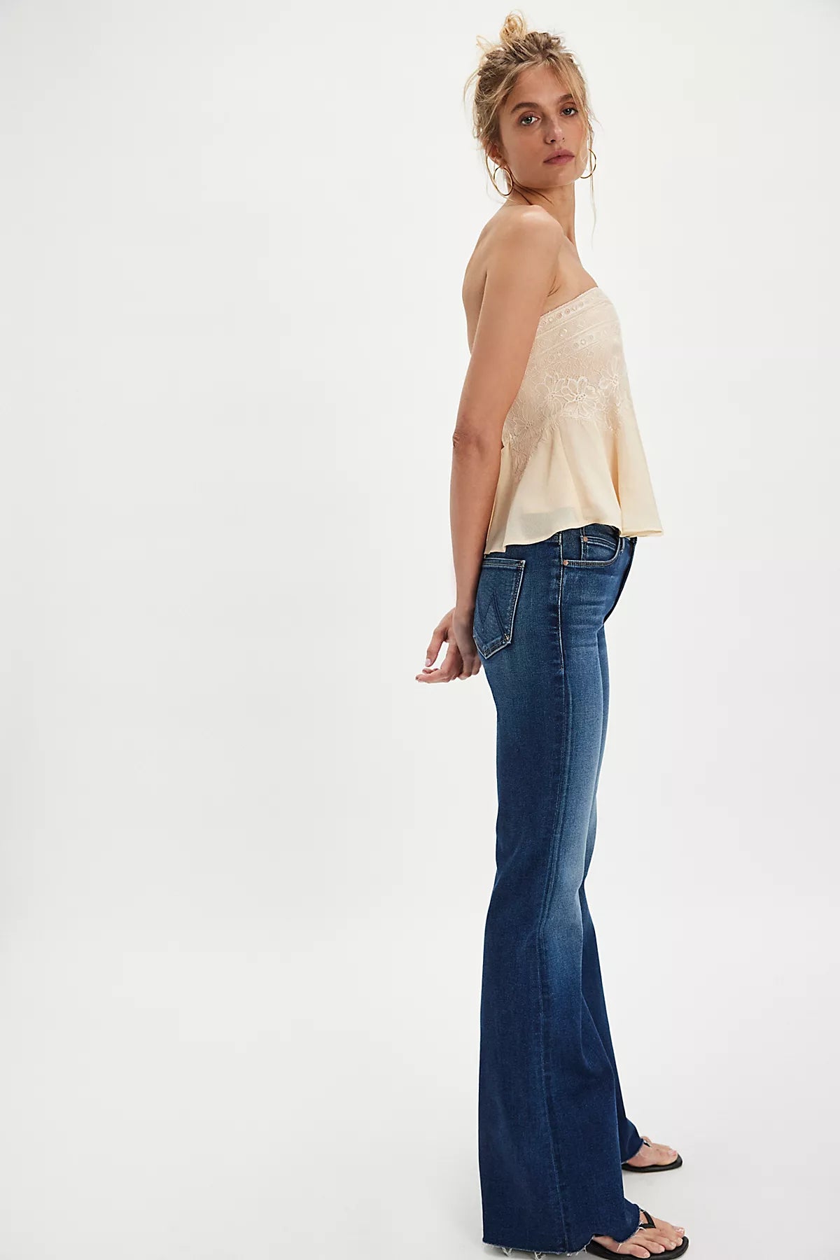 MOTHER The Doozy Fray Flare Jeans