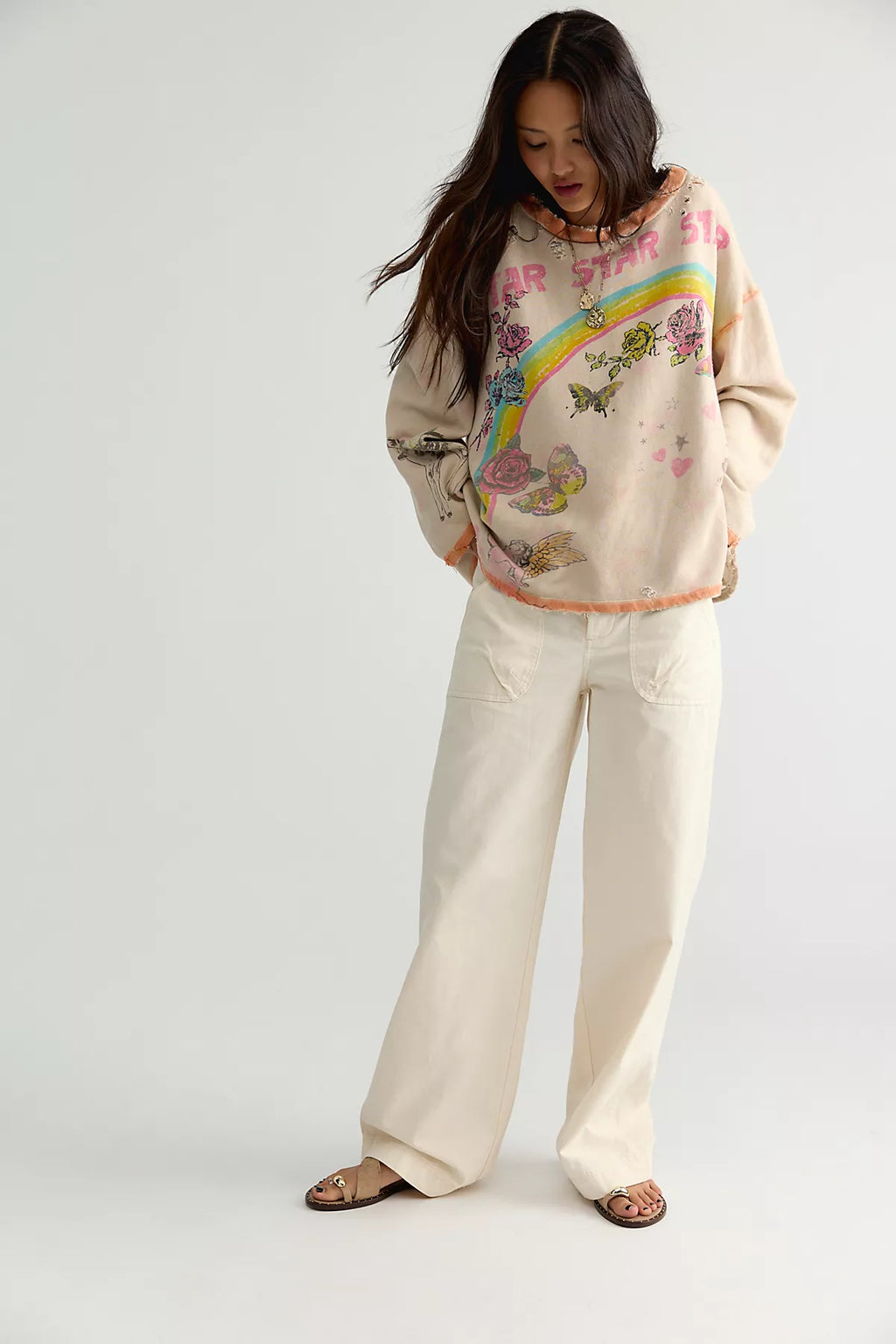 Magnolia Pearl Star Wild And Free Sweatshirt