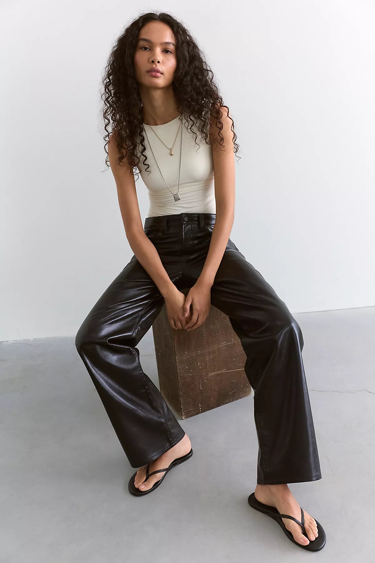 AGOLDE Arc Leather Pants