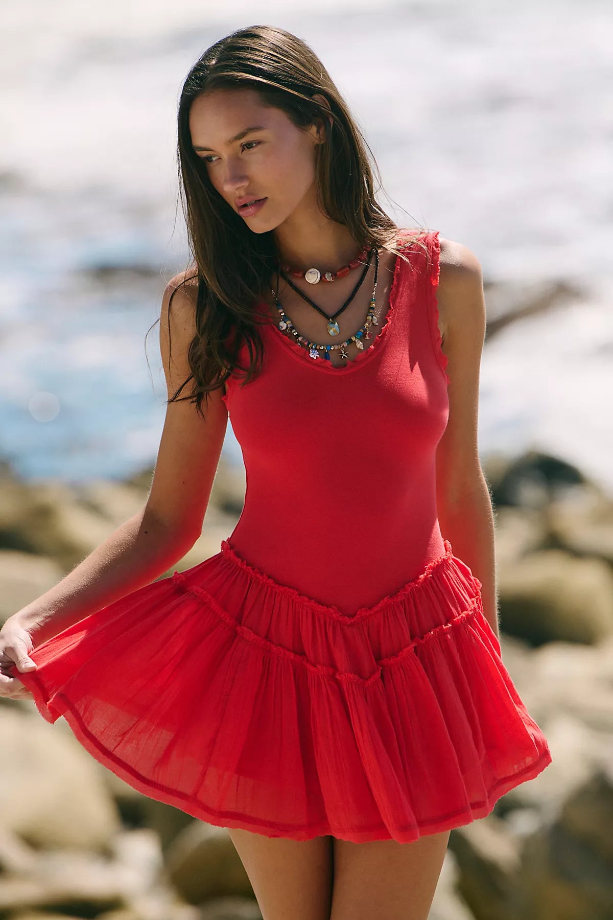 Izi Drop-Waist Mini Dress