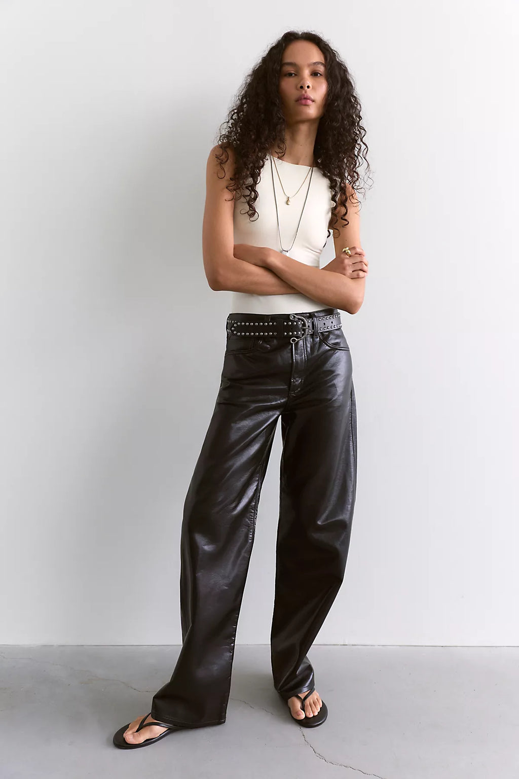 AGOLDE Arc Leather Pants
