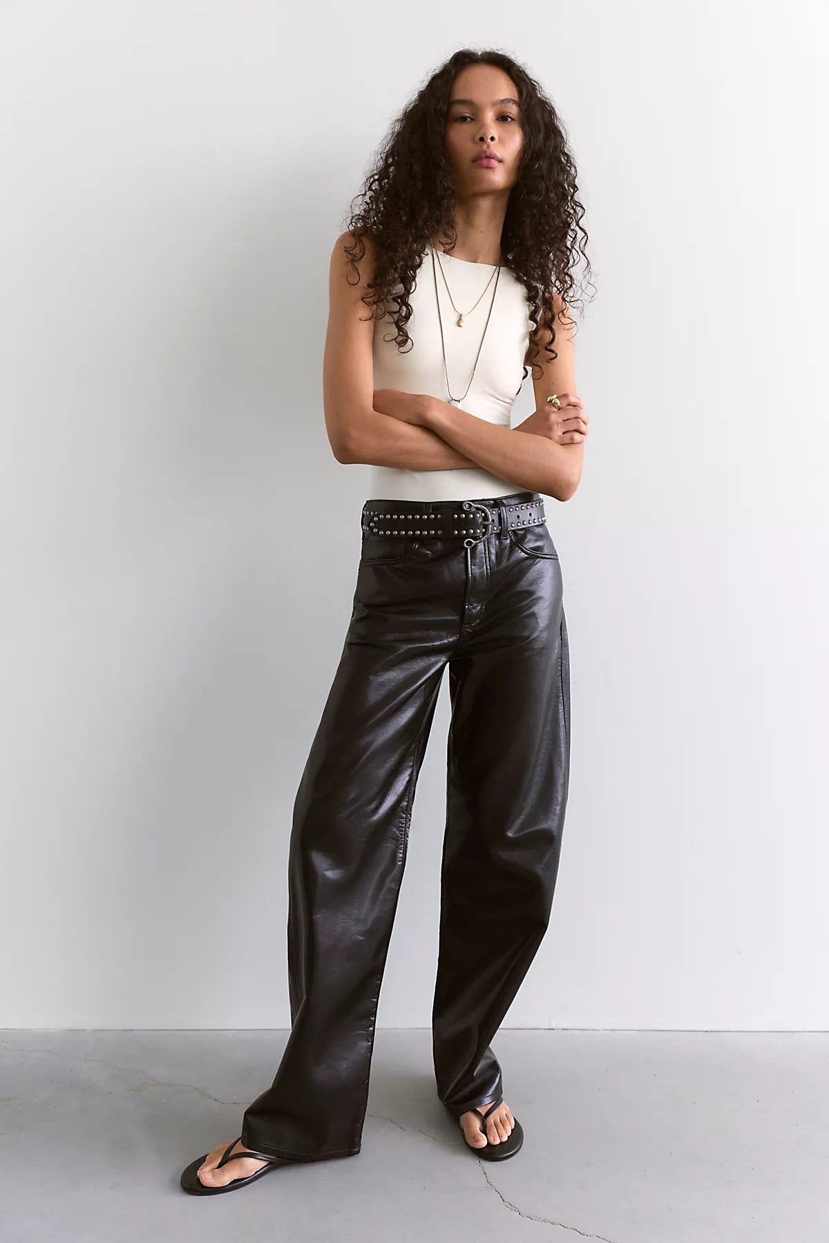 AGOLDE Arc Leather Pants