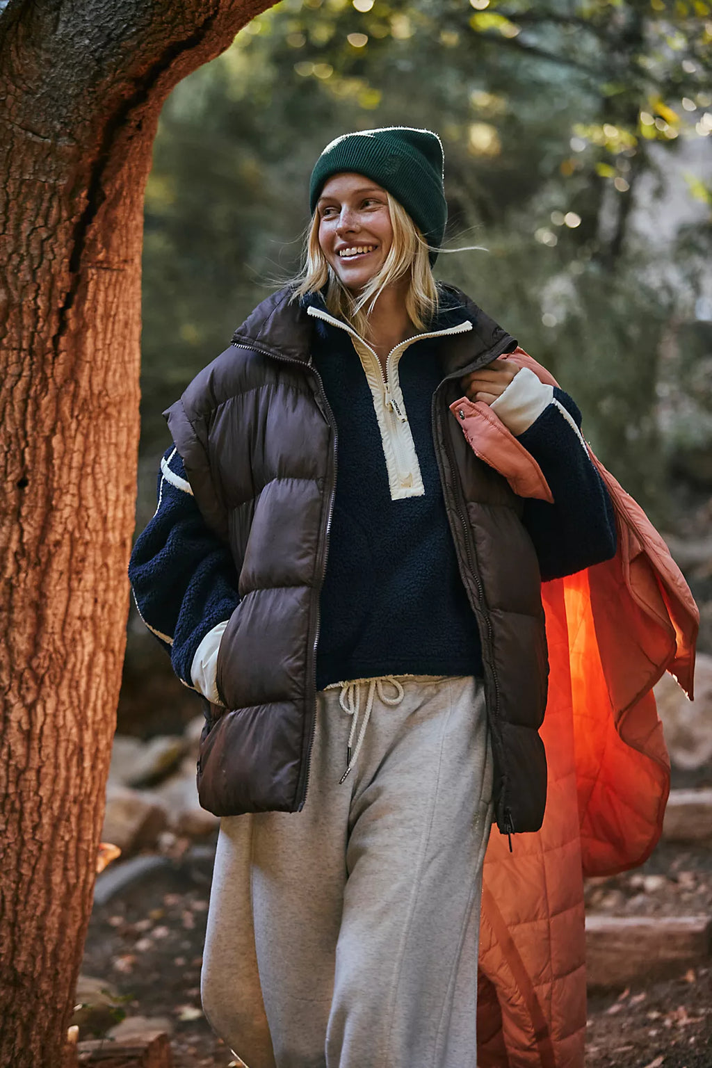 In A Bubble Puffer Vest