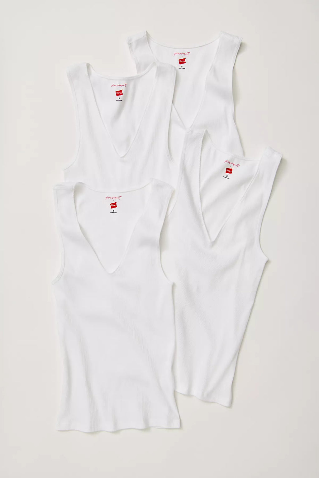 Hanes x FP Movement Ribbed Tank 4-Pack