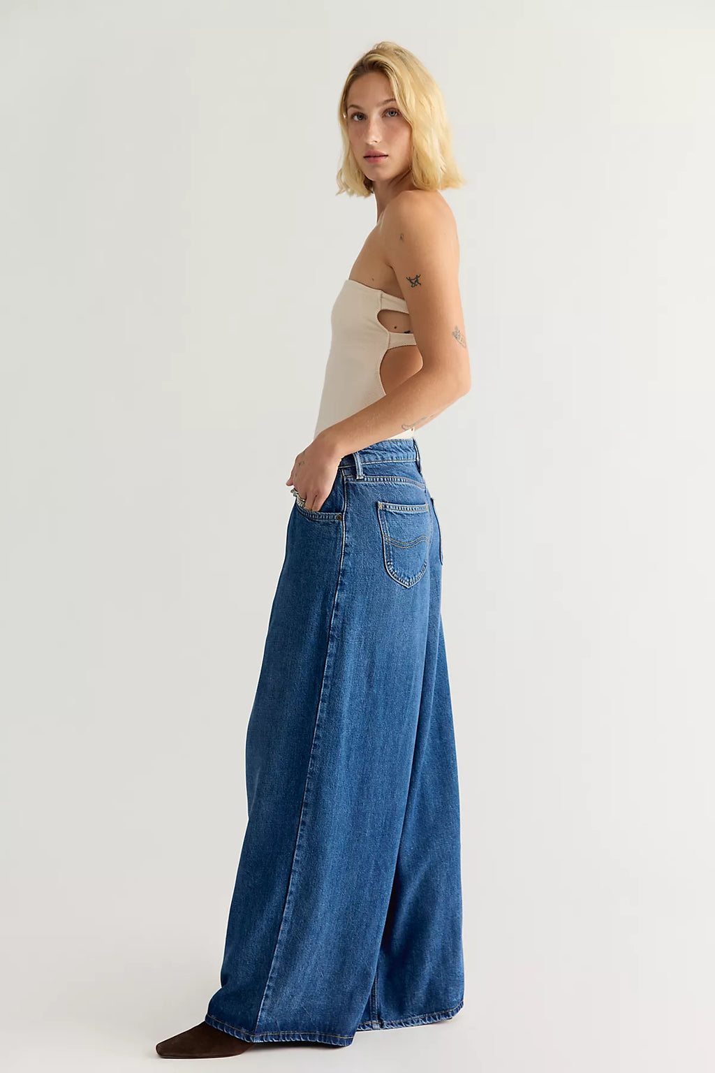 Lee LQD Slouchy Pleated Trouser Jeans