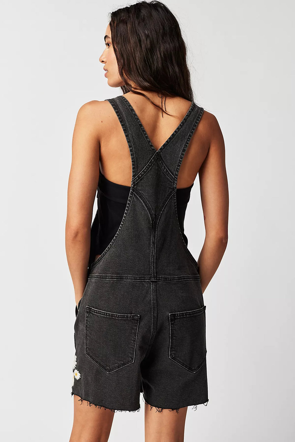 Driftwood Embroidered Shortalls